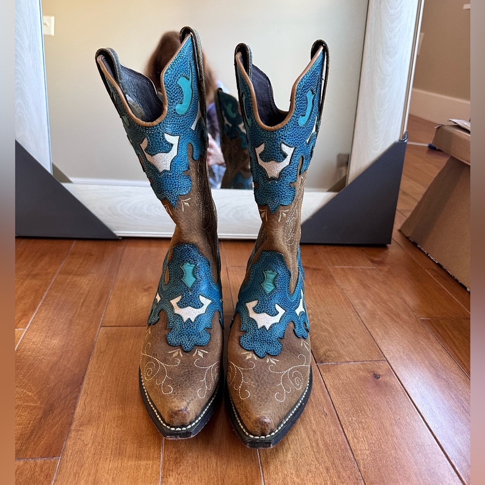 leather cossacks boots